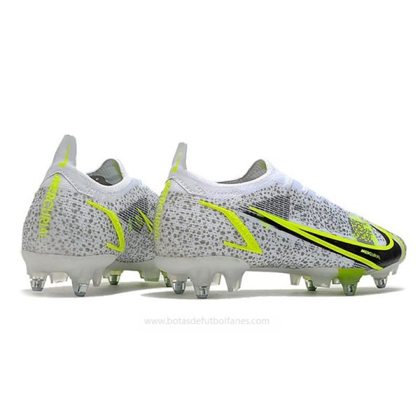 Nike Mercurial Vapor Elite SG Pro Plata Safari Blanco Negro Plata Neon